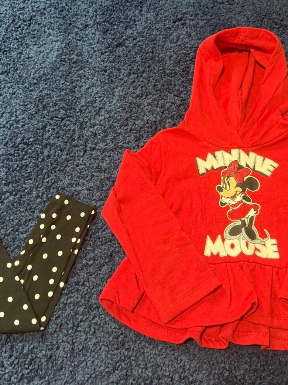 Disney Jr Minnie Mouse Girls 2-Piece Outfit – 3T – New Without Tags